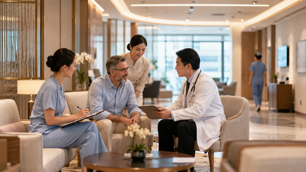 International medical department in a Chinese hospital