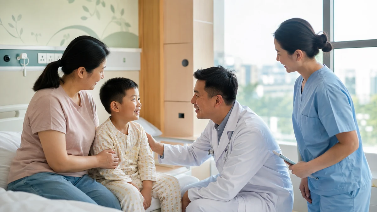 Cross-border pediatric care for an international child patient in Hainan